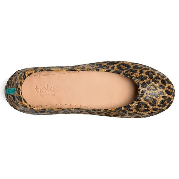 Tieks by Gavrieli Leopard Print Leather Ballet Flats Women’s Size 7 - Picture 1 of 12